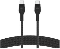 Belkin Cablu de date Belkin BOOST CHARGE PRO Flex USB-C catre USB-C 2.0, Silicon impletit, 1M, Negru (BEL-0121)