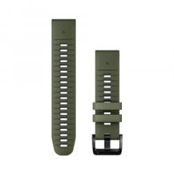 Garmin QuickFit óraszíj szilikon, 22 mm mohazöld/grafit (010-13280-07)