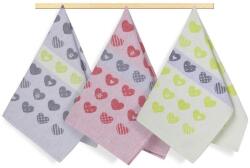 BELLATEX 3 darabos készlet - 50 × 70 cm - szívecskék (6217)