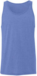 Bella Uniszex ujjatlan póló Bella Unisex Jersey Tank - XL, Kék Triblend