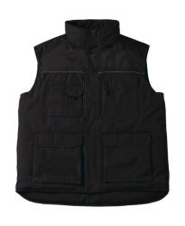 B and C Férfi ujjatlan mellény munkaruha B and C Expert Pro Workwear Bodywarmer 2XL, Fekete
