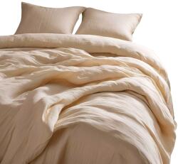 DADKA VRACOV Ágyneműhuzat-garnitúra, muszlin, 140×200 + 70×90 cm, krémszín