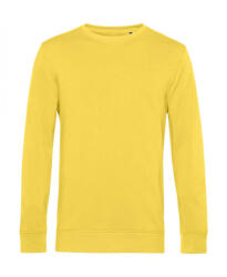 B&C Collection Uniszex hosszú ujjú organikus pulóver B and C Organic Crew Neck French Terry XL, Sárga fizz