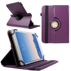 Univerzális TabletPC tok, mappa tok, 9-10", stand, elforgatható (360°), lila - mobilkozpont