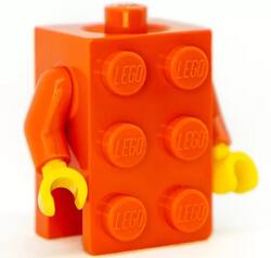 LEGO® 37191c10c167 - LEGO vöröses narancssárga minifigura 2 x 3 kocka kosztüm (37191c10c167)