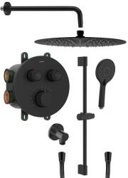 SAPHO SMARTSELECT 2-irányú falba süllyesztett zuhanycsaptelep szett, matt fekete RP032B-02 (RP032B-02)