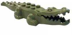 LEGO® 18904c06pb01c155 - LEGO oliva zöld alligátor / krokodil (18904c06pb01c155)