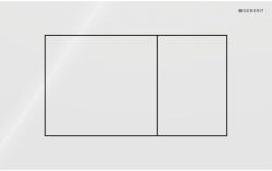 Geberit Sigma40 Square működtetőlap 2 mennyiséges öblítéshez, fehér üveg 115.629. SI. 1 (115.629.SI.1)