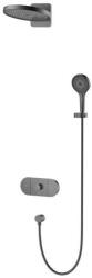 AREZZO design UNI termosztátos falsík alatti zuhanyszett, gun metal AR-6296GM (AR-6296GM)