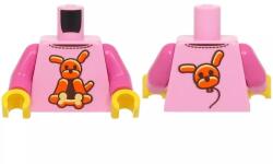 LEGO® 973pb6029c01c104 - LEGO világos pink minfigura felső test, lufikutya mintával (973pb6029c01c104)