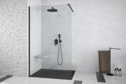Besco Aveo Black 100 walk in zuhanyfal, 100 cm (AVB-100-195C)