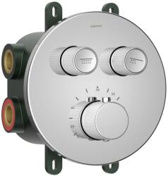 SAPHO SMARTSELECT 2-irányú falba süllyesztett termosztátos zuhanycsaptelep, króm RP032 (RP032)