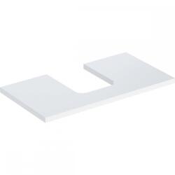 Geberit ONE mosdópult középső kivágással, pultra ültethető tálformájú mosdóhoz, 75x3x47cm, fehér/magasfényű bevonat 505.272. 00.1 (505.272.00.1)