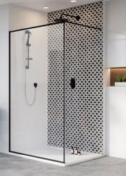 Radaway Modo New Black II Frame Walk-in fekete zuhanyfal 130 cm 389134-54-56 (389134-54-56) - szaniterplaza