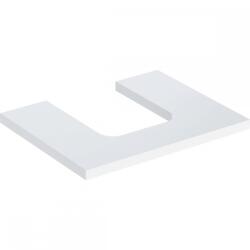 Geberit ONE mosdópult középső kivágással, pultra ültethető tálformájú mosdóhoz, 60x3x47cm, fehér/magasfényű bevonat 505.271. 00.1 (505.271.00.1)