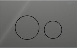 Geberit Sigma40 Round működtetőlap 2 mennyiséges öblítéshez, láva üveg 115.628. JK. 1 (115.628.JK.1)