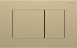 Geberit Sigma40 Square működtetőlap 2 mennyiséges öblítéshez easy-to-clean bevonattal, szálcsiszolt sárgaréz 115.629. QF. 1 (115.629.QF.1)