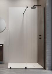Radaway Furo Black Walk-in 80 jobb fekete zuhanyfal 10106438-54-01R, 10110394-01-01 (10106438-54-01R,10110394-01-01)