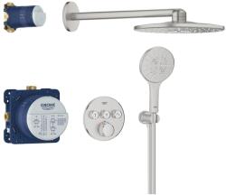 GROHE Grohtherm SmartControl falsík alatti termosztátos zuhanyrendszer Rainshower SmartActive 310 fejzuhannyal, supersteel 34863DC0 (34863DC0)