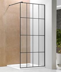 Niagara Wellness FRIDA black Walk-In zuhanyfal 90 cm NWWI-FRB90 (NWWI-FRB90)