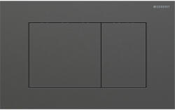 Geberit Sigma40 Square működtetőlap 2 mennyiséges öblítéshez easy-to-clean bevonattal, szálcsiszolt fekete króm 115.629. QD. 1 (115.629.QD.1)