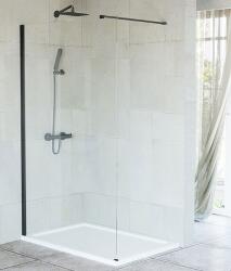 Niagara Wellness FELICIA black walk-in zuhanyfal, 110 cm NWWI-FEL110 (NWWI-FEL110)