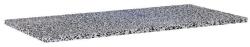 Arezzo Design TERRAZZO műmárvány mosdópult 100x46x2 cm fekete matt AR-168818 (AR-168818)