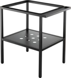 Deante Temisto fürdőszobai mosdóállvány 56, 5x50 cm törölközőtartóval, matt fekete CST_X50A (CST_X50A)