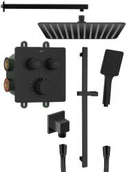 SAPHO SMARTSELECT 2-irányú falba süllyesztett zuhanycsaptelep szett, matt fekete RP042B-02 (RP042B-02)