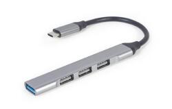Gembird USB-C Hub 3x USB 2.0 + 1x USB 3.0 ezüst (UHB-CM-U3P1U2P3-03) (UHB-CM-U3P1U2P3-03)