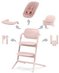Cybex Scaun de masa pentru copii Cybex Gold Lemo 4 in 1 Pearl Pink, include scaun inalt, hamac bouncer, tavita si sezut cu opritor (521003191) Scaun de masa bebelusi