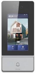 HiLook-Hikvision Videointerfon cu recunoastere faciala Hikvision HiLook DP9-WP, TCP/IP, Wi-Fi, ecran 4.3 inch, 2 camere de 2MP, IR, PoE, IP65, IK08 (DP9-WP)