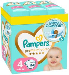 Pampers бебешки пелени, Номер 4, 9-14кг, 174броя