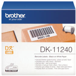 Brother Etikett címke DK-11240, 102mm x 51mm, Elővágott (stancolt), Fehér alapon fekete, 600 db