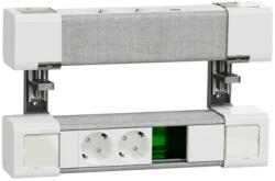 Schneider Electric Unica system - DU L 2xDE SOUSBA/C (RJ under)-alb/G (INS44404)