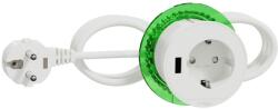 Schneider Electric Unica system - Desk Unit XS cu DE Priza and USB type A - alb (INS44004)