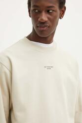 Drôle de Monsieur pamut melegítőfelső bézs, férfi, nyomott mintás, PERM. SW148. CO127 Le Sweatshirt Slogan Cl - bézs XXL