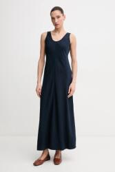 Tommy Hilfiger vászon ruha sötétkék, maxi, egyenes, WW0WW46171 - sötétkék 36