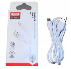 XO NB212 USB kábel, USB-A - Lightning, (1 méter 2, 1A), fehér (Gyorstöltő)