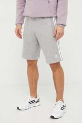 adidas Originals pamut rövidnadrág Adicolor 3-Stripes szürke, melange, IU2340 - szürke XL