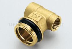 Tiemme osztóvég kétutas 1"-1/2"-3/8" K menetes (1950001) (1950001)