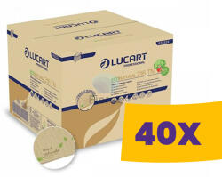 Lucart Professional Lucart EcoNatural 216 TN környezetbarát hajtogatott szalvéta - 2 rétegű, 24x16cm 150 lapos (Karton - 40 csomag) (832324)