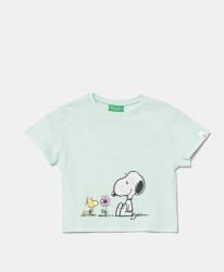 Benetton gyerek pamut póló zöld, nyomott mintás, 3X1SG10I9 - zöld 116 - answear - 5 490 Ft