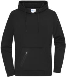 James & Nicholson (Daiber) Stílusos női kapucnis pulóver 8045 - Fekete | XS (8045-1782974053)