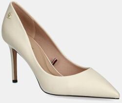 Tommy Hilfiger bőr tűsarkú ESSENTIAL POINTED PUMP bézs, FW0FW07533 - bézs Női 41 - answear - 61 990 Ft