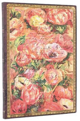 Paperblanks határidőnapló 18 hó (2025. júl-2026. dec. heti) Midi, horizontal, Flexis, Renoir Letter (FE0822-5)