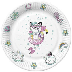 Pol-Mak Állatos Cat Vibes papírtányér 8 db-os 18 cm (PKK050945)