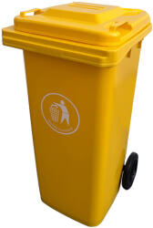 Leziter Hulladéktároló 120L sárga (LKU-120S) - csakkert