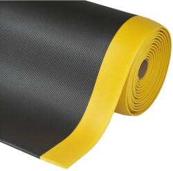 Notrax 413 Gripper Sof-Tred - Fáradásgátló szőnyeg Dyna-Shield réteggel és hosszanti bordamintával - Fekete/sárga Méret: 60cm x 18.3m