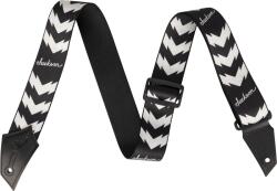 Jackson Strap with Double V Pattern Black and White
